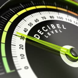 Decibel detector close-up