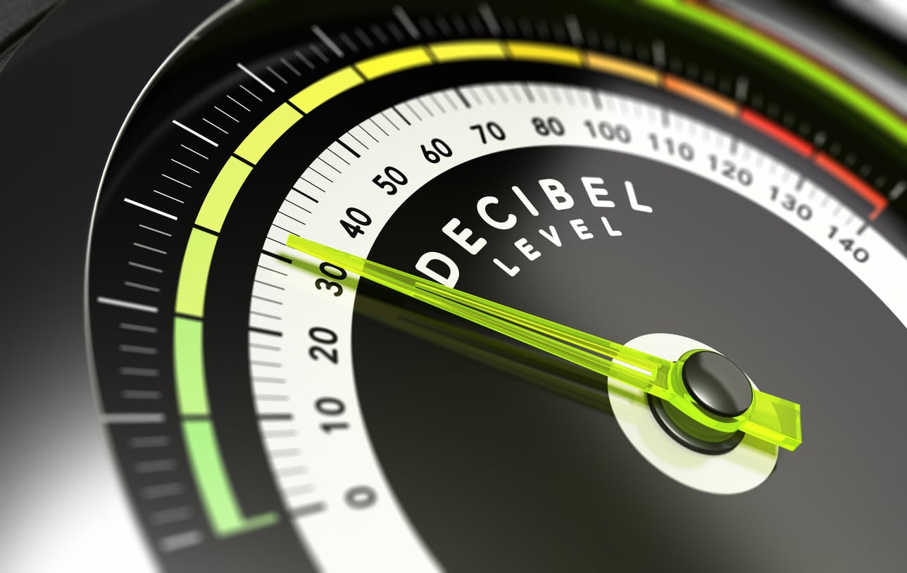 Decibel detector close-up. 